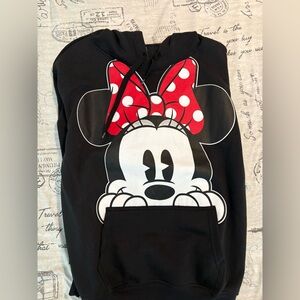 Disney Black Hoodie with Red and White Bow